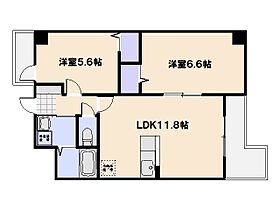 Tビルガイア  ｜ 広島県広島市佐伯区楽々園３丁目6-25（賃貸マンション2LDK・3階・54.39㎡） その2