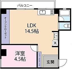 YMBldg 1LDKの間取図画像