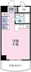 ハヤシビル ワンルームの間取図画像