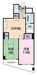 エグゼ古川 2DKの間取図画像
