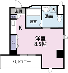 ソニックマンション 1Kの間取図画像