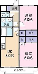 エトワールナカセ 3LDKの間取図画像