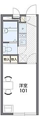 レオパレスサヴァー 1Kの間取図画像