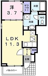 ルーチェ 1LDKの間取図画像