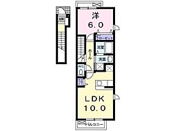 グランツ 1LDKの間取図画像