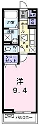 ライラック 1Kの間取図画像