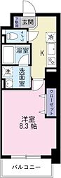K-クレスト大道 1Kの間取図画像