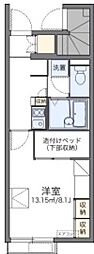 レオパレス一力 1Kの間取図画像
