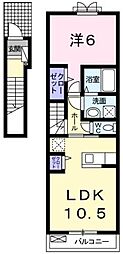 グラチチュード4 1LDKの間取図画像