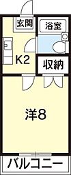シャトルスミヨシ 1Kの間取図画像