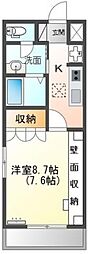 エクセルコート南島田 1Kの間取図画像