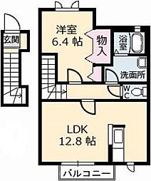シャー・メゾンY 1LDKの間取図画像
