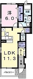 FLATY2 1LDKの間取図画像