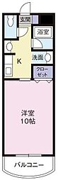 リファインハイツ 1Kの間取図画像
