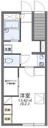 レオパレスきたじま 1Kの間取図画像