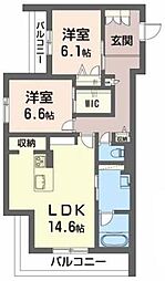 間取図画像 2LDK