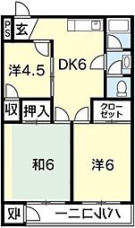 第一阿波ビル 3DKの間取図画像