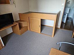 レオパレスカトレア 204 2階1Kのリビング/ダイニング