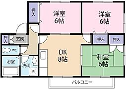 間取図画像 3DK