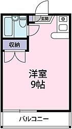 リブ・アーシアン ワンルームの間取図画像