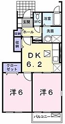 間取図画像 2DK