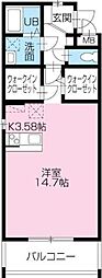 間取図画像 1K