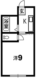 間取図画像 1K