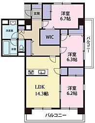 間取図画像 3LDK