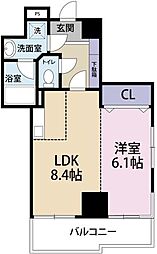 セルリアン・リヴ 1LDKの間取図画像