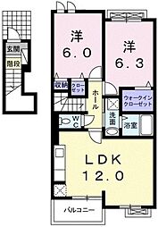 間取図画像 2LDK