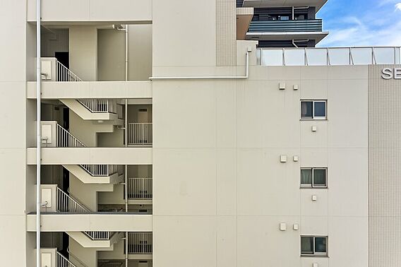 バルコニーから...