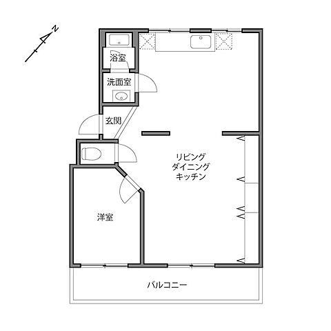 間取り マック東中野コート 3階/-