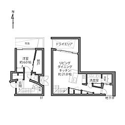間取図画像 1SLDK