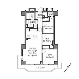 間取図画像 2SLDK