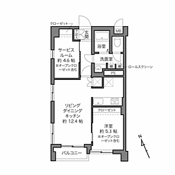 藤和用賀コープ 1SLDKの間取図画像