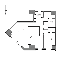 ルネッサンスタワー上野池之端 2LDKの間取図画像