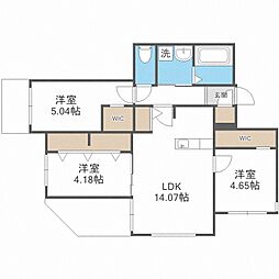 ラ・シュエットシエル 3LDKの間取図画像