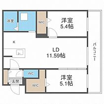 Ｃｏｕｒｔ　Ｔｉａｒａ  ｜ 北海道札幌市豊平区西岡四条8丁目（賃貸マンション2LDK・3階・55.15㎡） その2