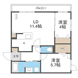 ガーデンクォーツ琴似 4階/-