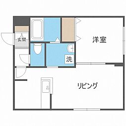 デイズ環状通東 1LDKの間取図画像