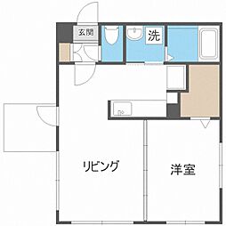 モルティーニ南円山 1LDKの間取図画像