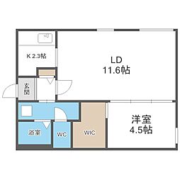 アートパーク2 1LDKの間取図画像