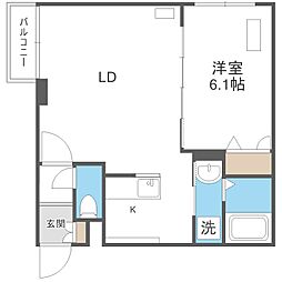 プレシャスレジデンス元町 1LDKの間取図画像