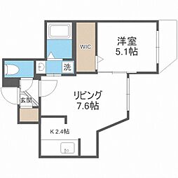 BalboniSette 1LDKの間取図画像