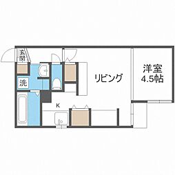 ZweitLogik 1LDKの間取図画像