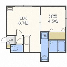 SMANIA 1LDKの間取図画像