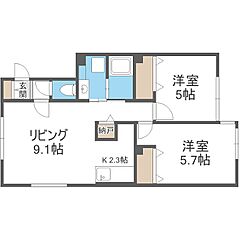 物件の間取り