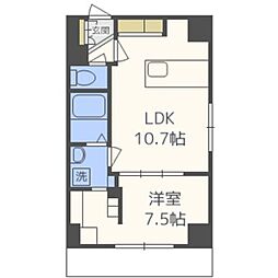 TROIS1st 1LDKの間取図画像