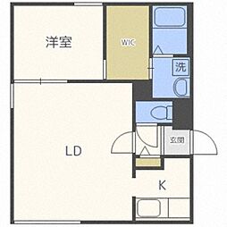 アートパーク1 1LDKの間取図画像