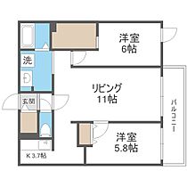 513エボルツィオーネ  ｜ 北海道札幌市豊平区月寒東五条13丁目（賃貸マンション2LDK・4階・58.87㎡） その2